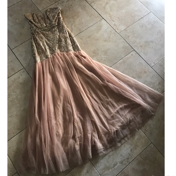 Gold Prom Dress - Picture 3 of 7